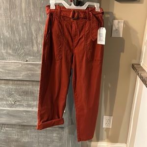 Brand New Time & Tru paper bag style pants /cuffed to capris ...you choose !